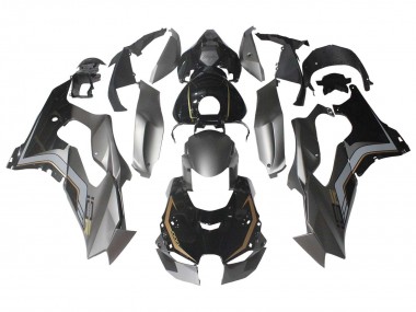 Schwarz Grau Gold 2021-2025 Kawasaki ZX10R Motorrad Verkleidung