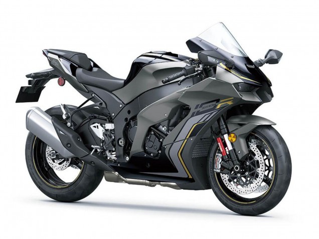 Schwarz Grau Gold 2021-2025 Kawasaki ZX10R Motorrad Verkleidung