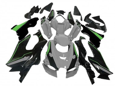 Grau Grün Schwarz 2021-2025 Kawasaki ZX10R Motorrad Verkleidung