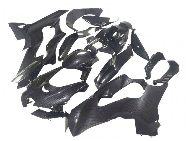 Schwarze Carbonfaser 2021-2025 Kawasaki ZX10R Motorrad Verkleidung