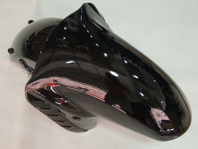 Glänzendes Schwarz Grün Flamme 2006-2011 Kawasaki ZX14R ZZR1400 Motorrad Verkleidung