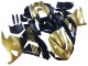 Gold Schwarz 2006-2011 Kawasaki ZX14R ZZR1400 Motorrad Verkleidung