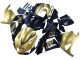 Gold Schwarz 2006-2011 Kawasaki ZX14R ZZR1400 Motorrad Verkleidung
