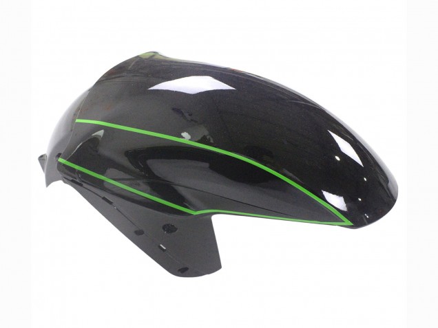 Grün Glänzendes Schwarz Streifen 2012-2024 Kawasaki ZX14R ZZR1400 Motorrad Verkleidung