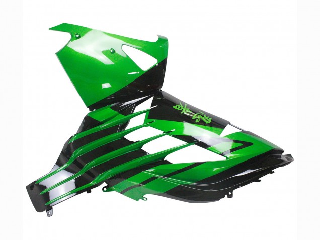 Grün Glänzendes Schwarz 2012-2024 Kawasaki ZX14R ZZR1400 Motorrad Verkleidung Kit