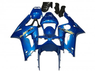 Grün Weiß Schwarz Silkolene 2003-2004 Kawasaki ZX6R Motorrad Verkleidung