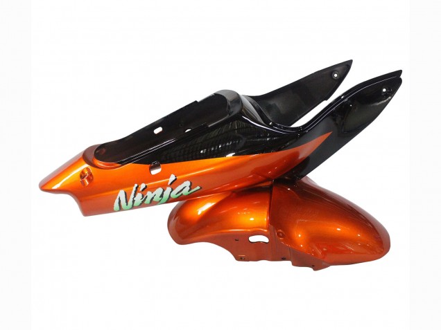 Orange Schwarz 2000-2002 Kawasaki ZX6R Motorrad Verkleidung