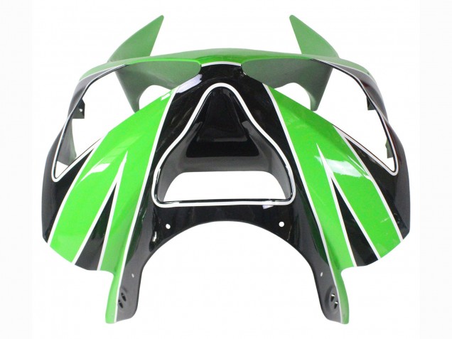 Grün Weiß Schwarz 2003-2004 Kawasaki ZX6R Motorrad Verkleidung