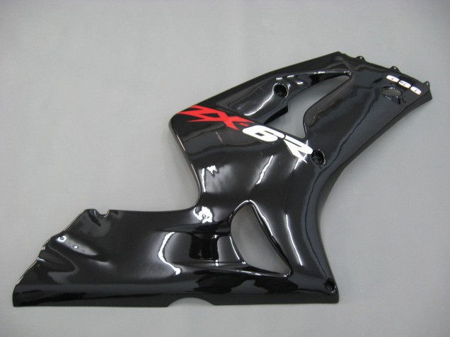 Glänzendes Schwarz 2003-2004 Kawasaki ZX6R Motorrad Verkleidung
