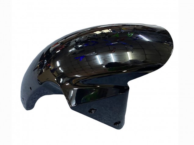 Glänzendes Schwarz Grün Flamme 2003-2004 Kawasaki ZX6R Motorrad Verkleidung