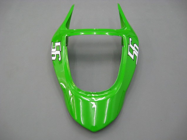 Grün Weiß Schwarz Elf Bridgestone 2003-2004 Kawasaki ZX6R Motorrad Verkleidung