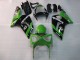 Grün Schwarz Elf Bridgestone 2003-2004 Kawasaki ZX6R Motorrad Verkleidung