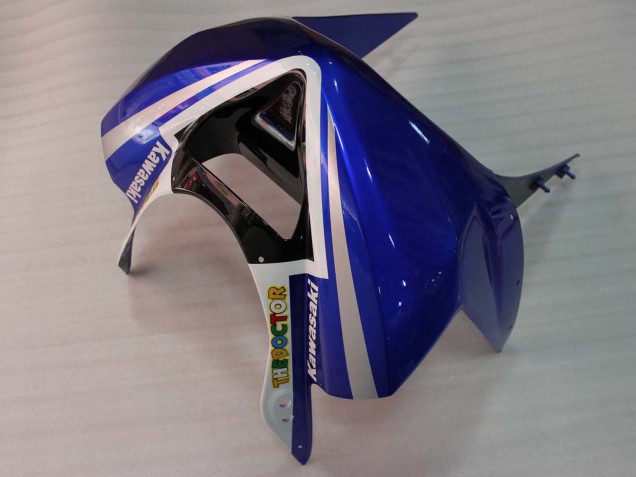 Weiß Blau Rot Fiat 2003-2004 Kawasaki ZX6R Motorrad Verkleidung