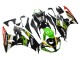 Grün Glänzendes Schwarz Gelb Weiß Rot Elf Monster 2009-2012 Kawasaki ZX6R Motorrad Verkleidung