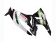 Weiß Rot Schwarz Grün 2009-2012 Kawasaki ZX6R Motorrad Verkleidung