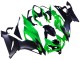 Grün Matt Schwarz 2019-2022 Kawasaki ZX6R Motorrad Verkleidung