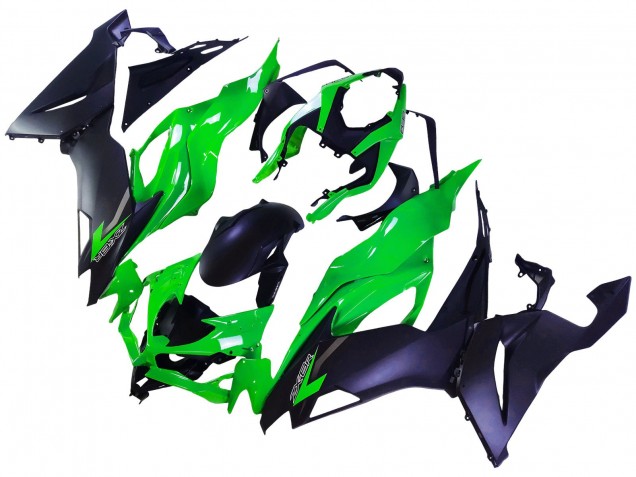 Grün Matt Schwarz 2019-2022 Kawasaki ZX6R Motorrad Verkleidung