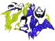 Blau Gelb 2019-2022 Kawasaki ZX6R Motorrad Verkleidung