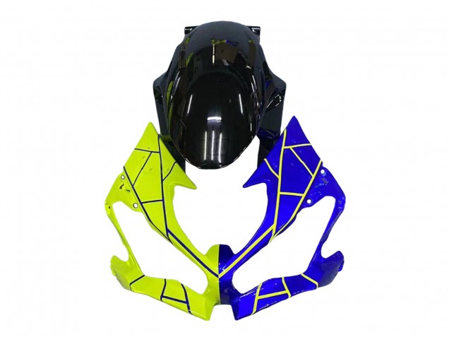 Blau Gelb 2019-2022 Kawasaki ZX6R Motorrad Verkleidung