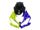 Blau Gelb 2019-2022 Kawasaki ZX6R Motorrad Verkleidung