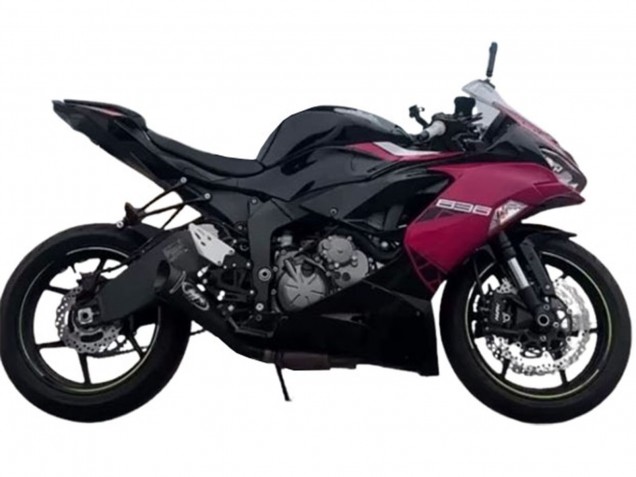 Glänzendes Schwarz Rosa Ninja 2019-2022 Kawasaki ZX6R Motorrad Verkleidung