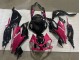 Glänzendes Schwarz Rosa Ninja 2019-2022 Kawasaki ZX6R Motorrad Verkleidung