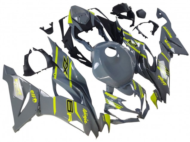 Nardo Grau Gelb 2019-2022 Kawasaki ZX6R Motorrad Verkleidung