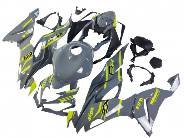 Nardo Grau Gelb 2019-2022 Kawasaki ZX6R Motorrad Verkleidung