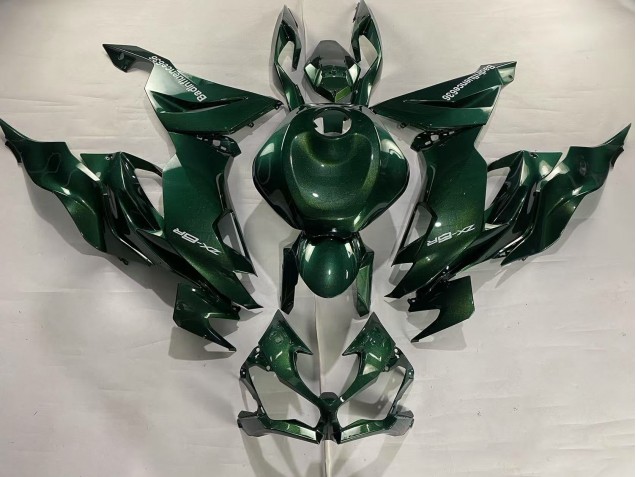 Dunkel Grün 2019-2022 Kawasaki ZX6R Motorrad Verkleidung