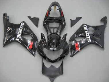 Glänzendes Schwarz 2000-2002 Suzuki GSXR1000 Motorrad Verkleidung