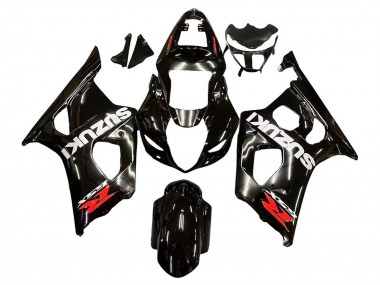 Glänzendes Schwarz Weiß Rot Aufkleber 2003-2004 Suzuki GSXR 1000 Motorrad Verkleidung