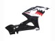 Glänzendes Schwarz Rot Weiß Hai 2005-2006 Suzuki GSXR 1000 Motorrad Verkleidung