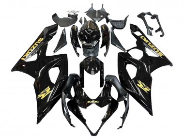 Glänzendes Schwarz Gold Aufkleber 2005-2006 Suzuki GSXR 1000 Motorrad Verkleidung