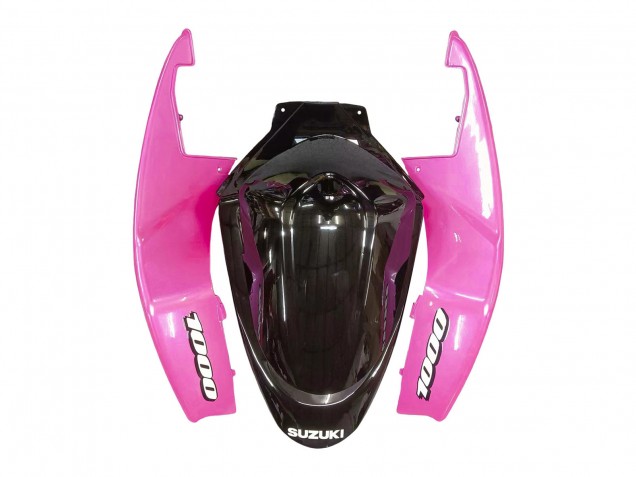 Glänzendes Schwarz Rosa 2005-2006 Suzuki GSXR 1000 Motorrad Verkleidung