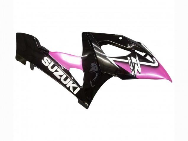 Glänzendes Schwarz Rosa 2005-2006 Suzuki GSXR 1000 Motorrad Verkleidung