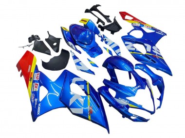 Blau Gelb Rot Weiß 2005-2006 Suzuki GSXR 1000 Motorrad Verkleidung