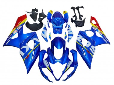 Blau Gelb Rot Weiß 2005-2006 Suzuki GSXR 1000 Motorrad Verkleidung