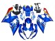 Blau Gelb Rot Weiß 2005-2006 Suzuki GSXR 1000 Motorrad Verkleidung