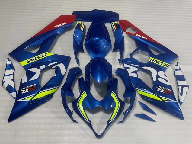 Blau Gelb Rot Motul Ecstar 2005-2006 Suzuki GSXR 1000 Motorrad Verkleidung