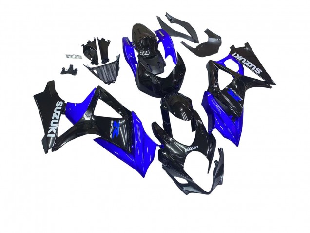 Blau Glänzendes Schwarz 2007-2008 Suzuki GSXR 1000 Motorrad Verkleidung Kit