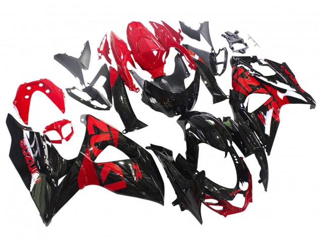 Glänzendes Schwarz Rot 2009-2016 Suzuki GSXR 1000 Motorrad Verkleidung Kit
