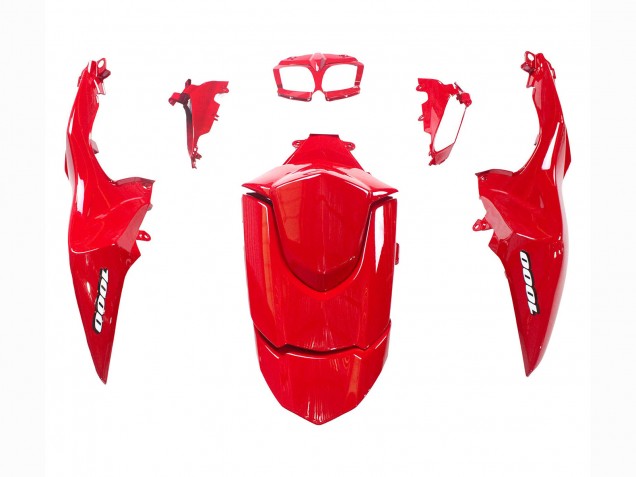 Glänzendes Schwarz Rot 2009-2016 Suzuki GSXR 1000 Motorrad Verkleidung Kit