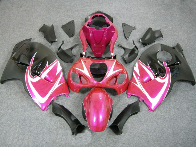 Rosa Weiß Schwarz 1996-2007 Suzuki GSXR 1300 Hayabusa Motorrad Verkleidung