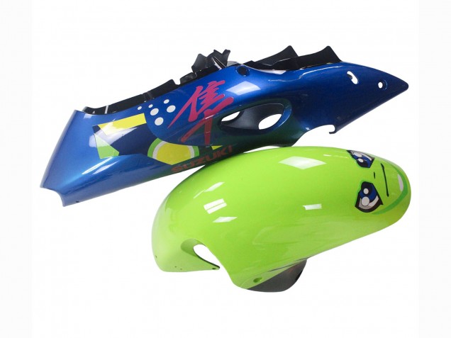 Blau Grün Hai 46 1996-2007 Suzuki GSXR 1300 Hayabusa Motorrad Verkleidung