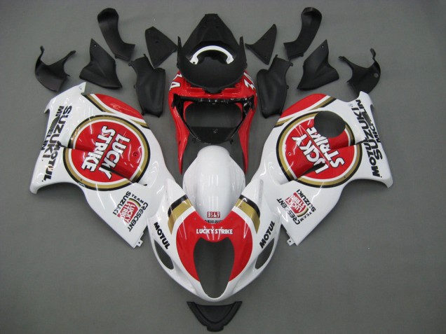 Weiß Rot Motul 1996-2007 Suzuki GSXR 1300 Hayabusa Motorrad Verkleidung