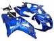 Blau mit Weiß Flamme 2001-2003 Suzuki GSXR 600 / GSXR 750 Motorrad Verkleidung
