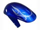 Blau mit Weiß Flamme 2001-2003 Suzuki GSXR 600 / GSXR 750 Motorrad Verkleidung