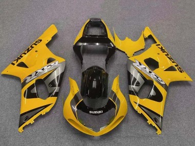 Gelb Grau Glänzendes Schwarz 2001-2003 Suzuki GSXR 600 / GSXR 750 Motorrad Verkleidung