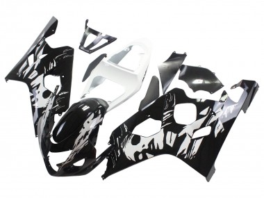 Weiß Schwarz 2004-2005 Suzuki GSXR 600 / GSXR 750 Motorrad Verkleidung