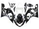 Weiß Schwarz 2004-2005 Suzuki GSXR 600 / GSXR 750 Motorrad Verkleidung